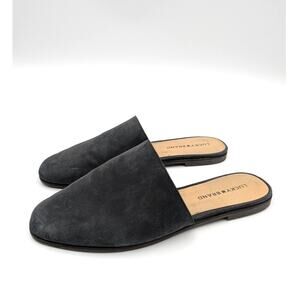 Lucky Brand Acasia Flat Slide Sandals Women's Closed Toe Black Size US9M EU40